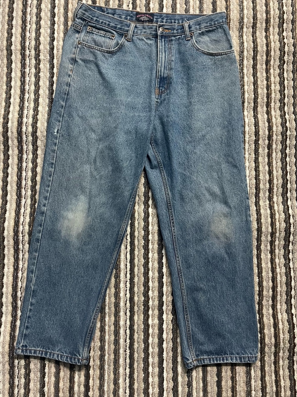 Architect Relaxed Fit Blue Denim Jeans